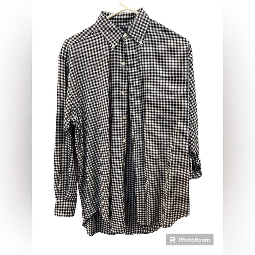 RALPH LAUREN Black and White Button Up Men’s(Small) - $20
